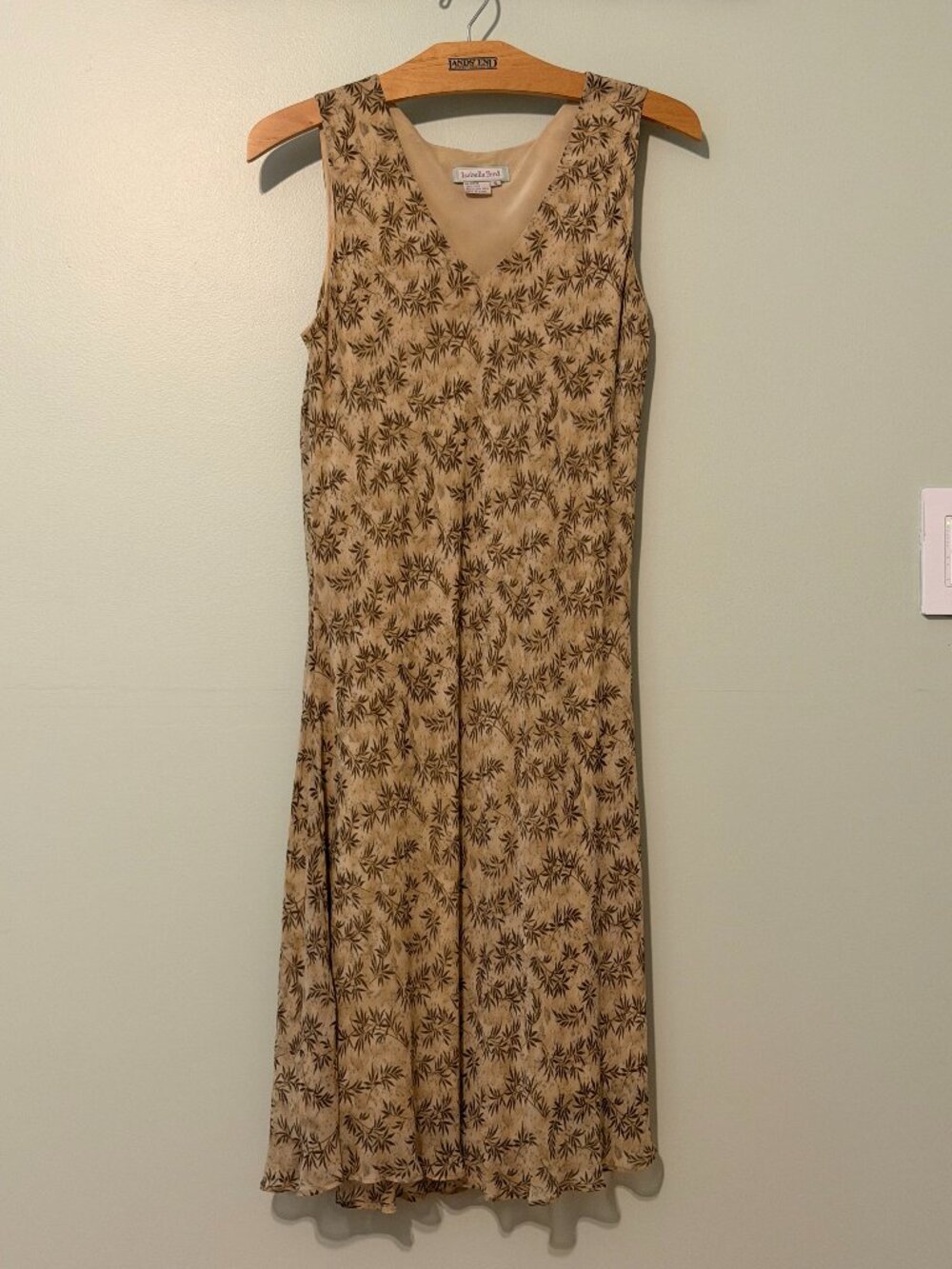 Silk Isabella Bird fit-and-flare dress